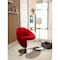 Manhattan Comfort Curl Swivel Accent Chair Set in Multi Colors: Red, Orange, Yellow, White, Grey, Blue, Red, & Purple 8-AC040 - alternate 6